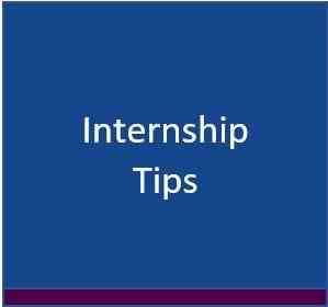 internship tips button